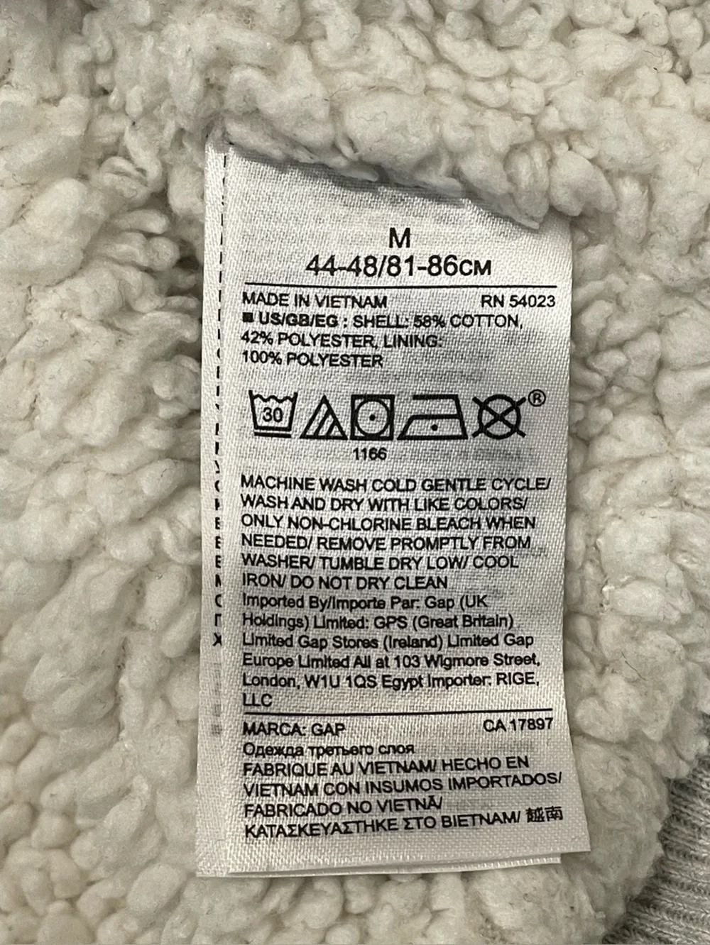 GAP Men's Heather Light Gray Terry-lined Raglan Crewneck Sweatshirt Size Medium